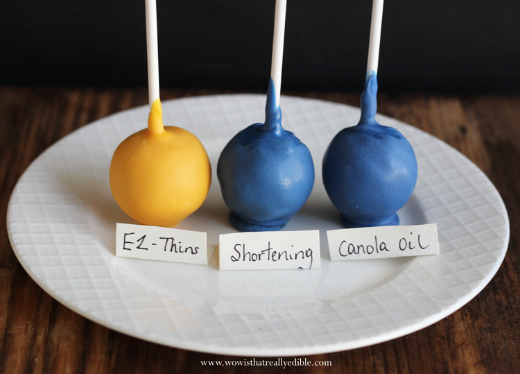 Alternatief voorstel Faeröer Haalbaar How to Thin Candy Melts Three Ways for Dipping Cake Pops - Wow! Is that  really edible? Custom Cakes+ Cake Decorating Tutorials